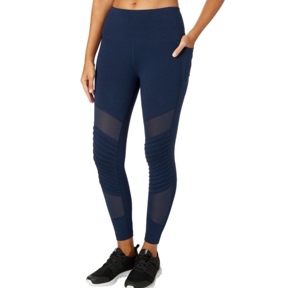 NWOT Reebok Moto Tights Size Small Blue